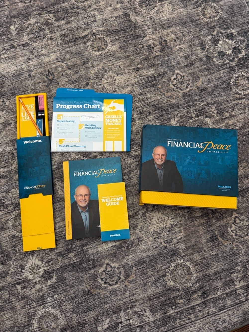Dave Ramsey Financial Peace University Starter Kit - Blue & Yellow